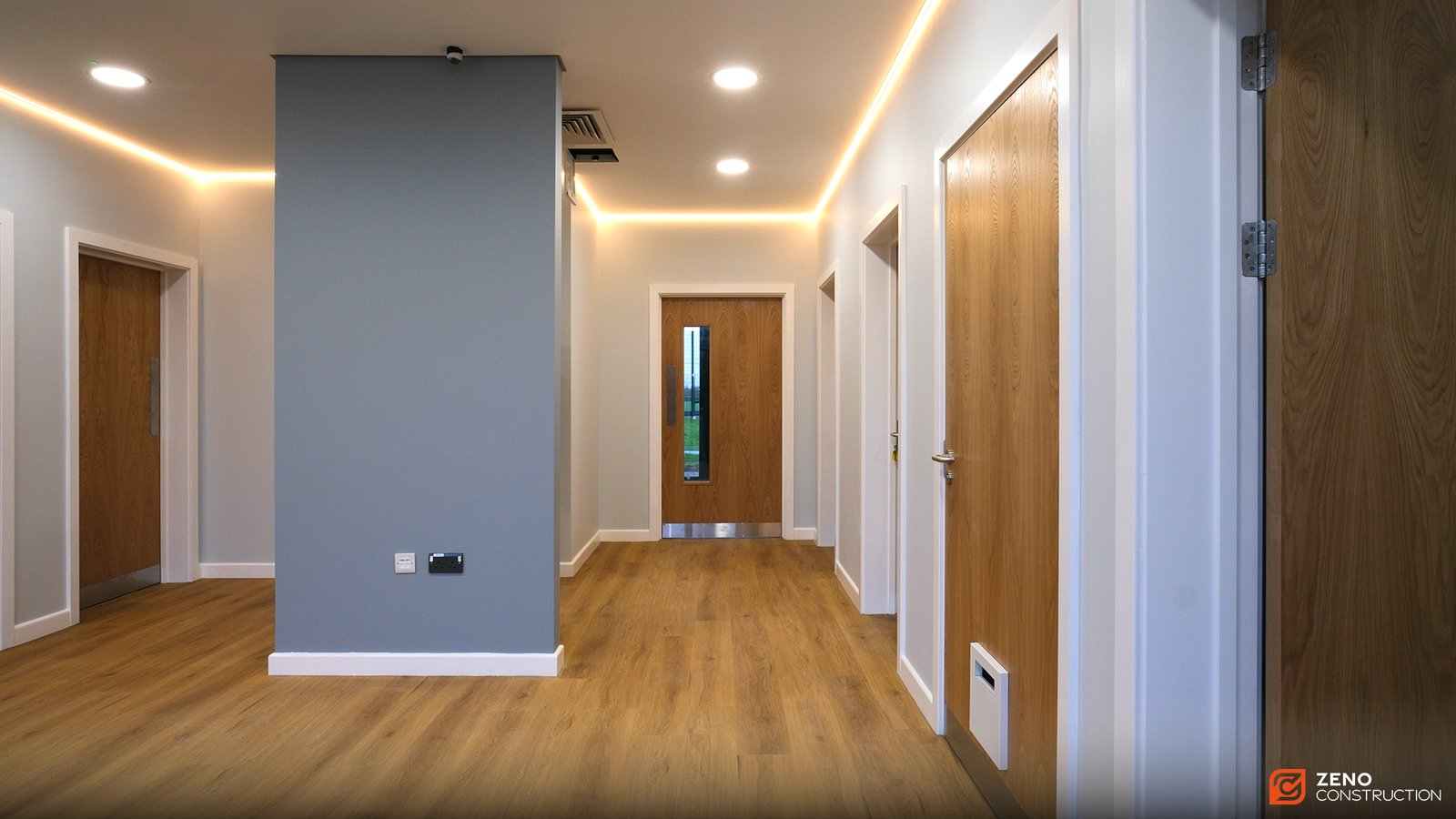 Zeno Construction - Wollaston school pavilion interior