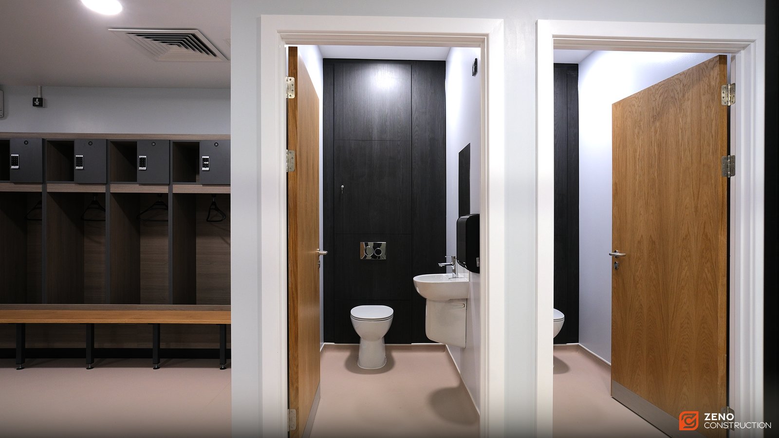 Zeno Construction changing room, second angle